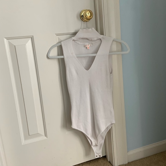 Off-white Ribbed Bodysuit - Picture 4 of 5